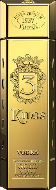 3 Kilos Vodka 750ml