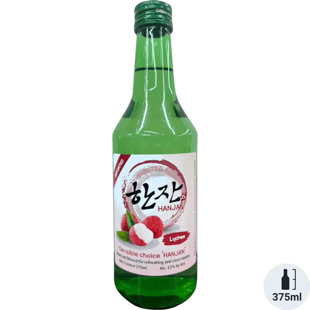 Han Jan Lychee Soju 12% 375ml