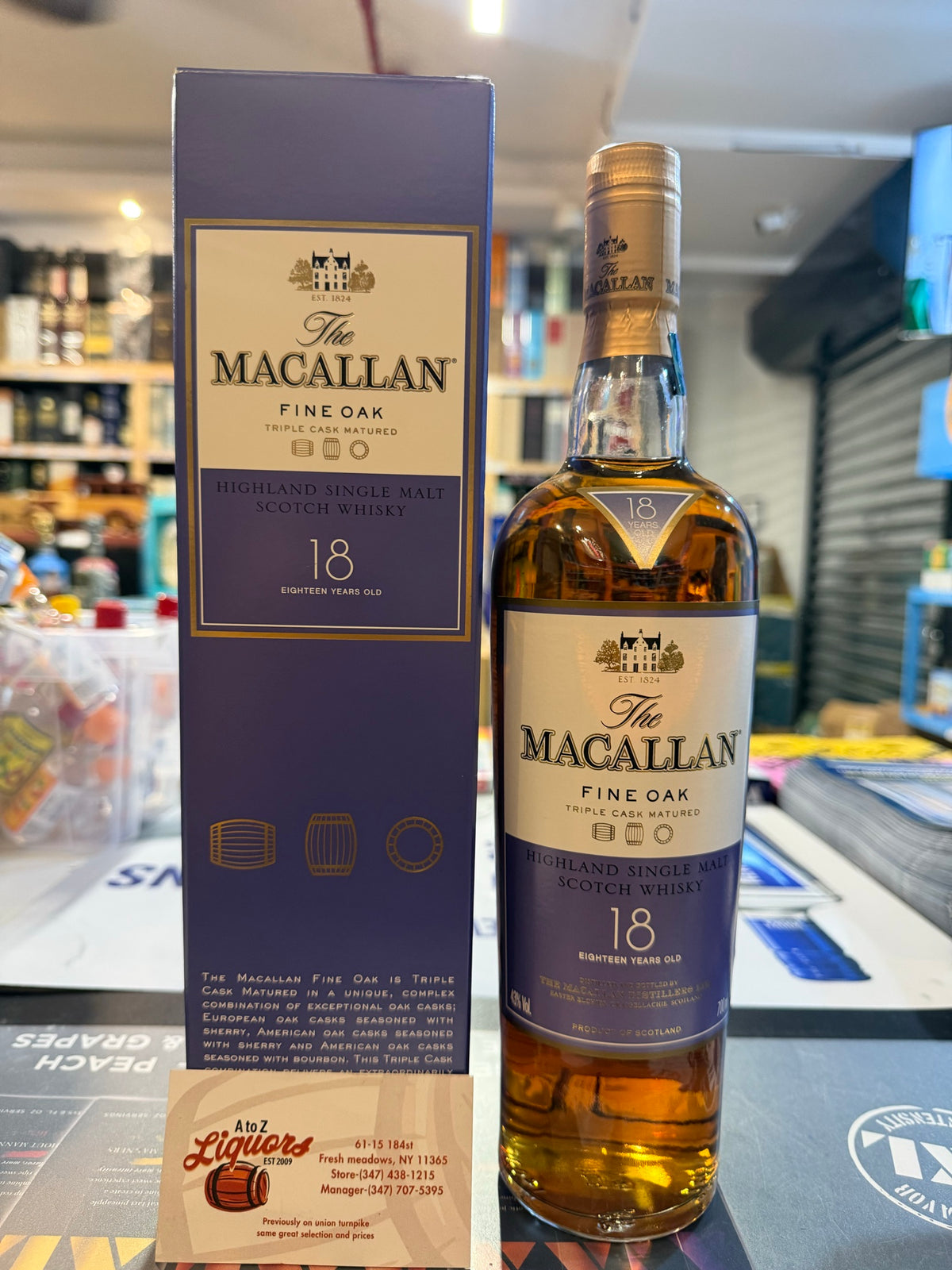 Macallan Fine Oak 18 Year Triple Cask Matured Single Malt Scotch 700ml