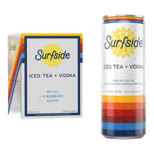Surfside Iced Tea Vodka 4 Pack 355ml