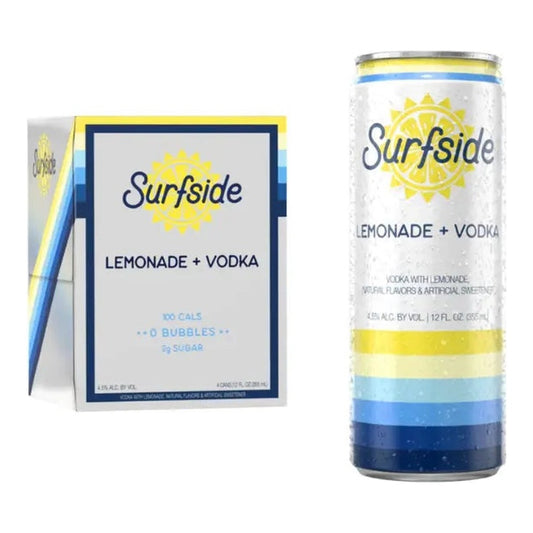 Surfside Iced Lemonade Vodka 4 Pack 355ml