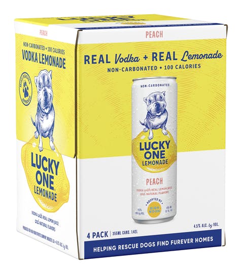 Lucky One Lemonade Peach 355ml