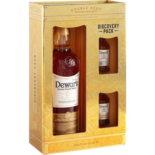 Dewar's 15 Year Gift Set with 2x50ml 750ml