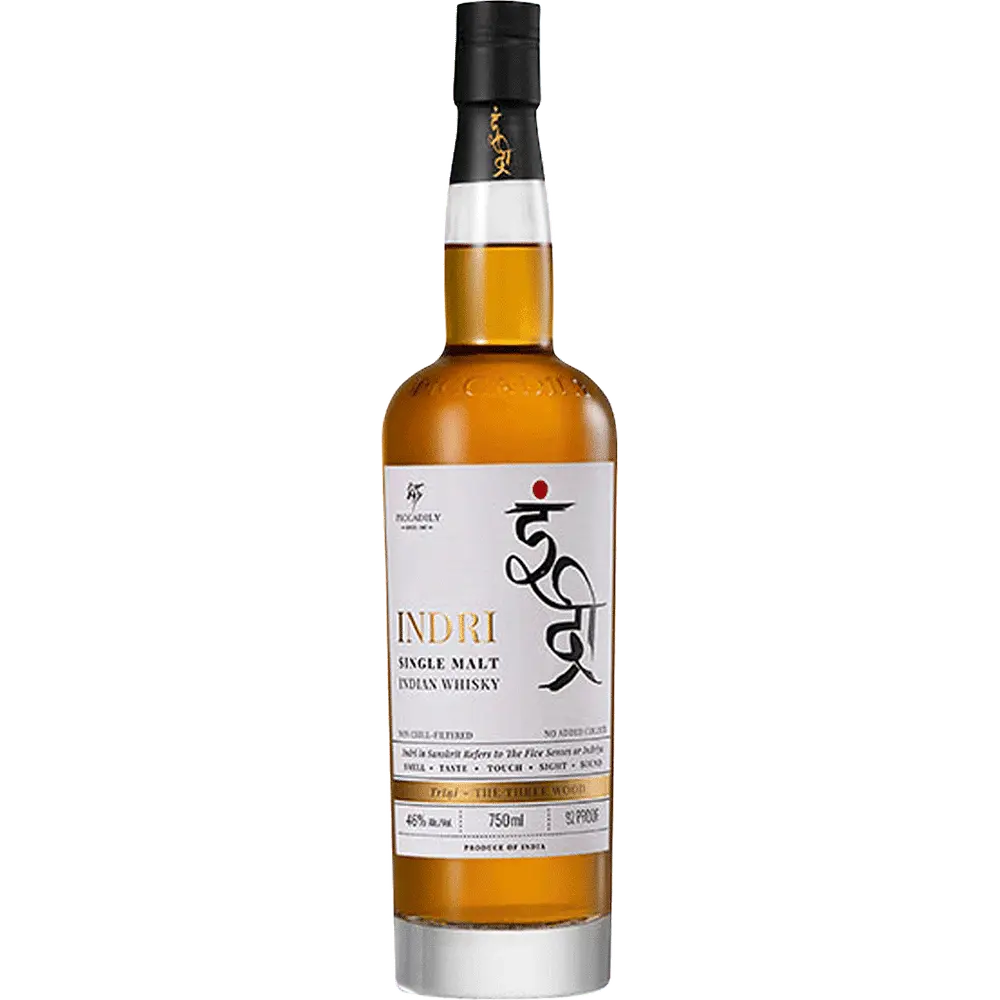 Indri Single Malt Indian Whiskey 750ml