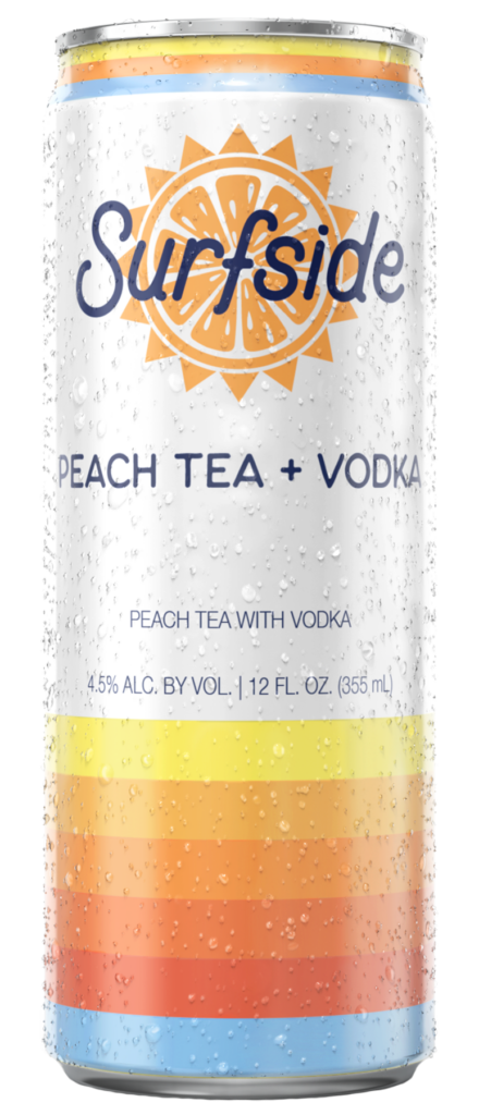 Surfside Peach Tea 4 Pack 355ml