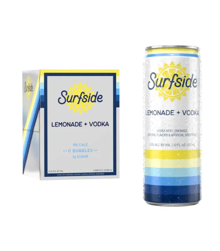 Surfside Lemonade Vodka 4 Pack 355ml