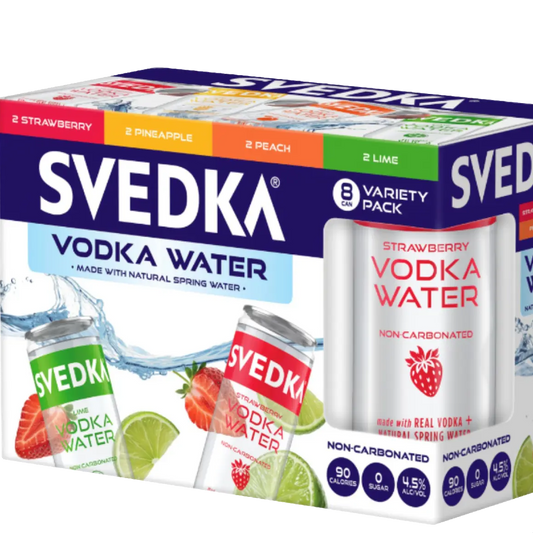 Svedka Vodka Water 8 Pack 355ml