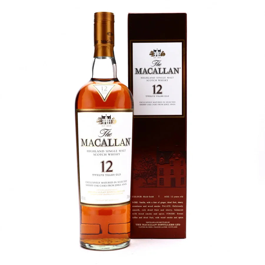 Macallan 12y Single Malt Scotch Whiskey Pre-2018 750ml