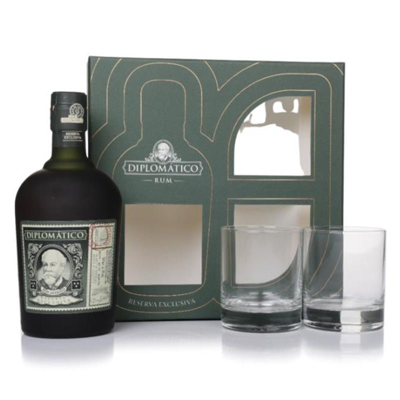 Diplomático Reserva Gift Set with 2 Glasses 750ml