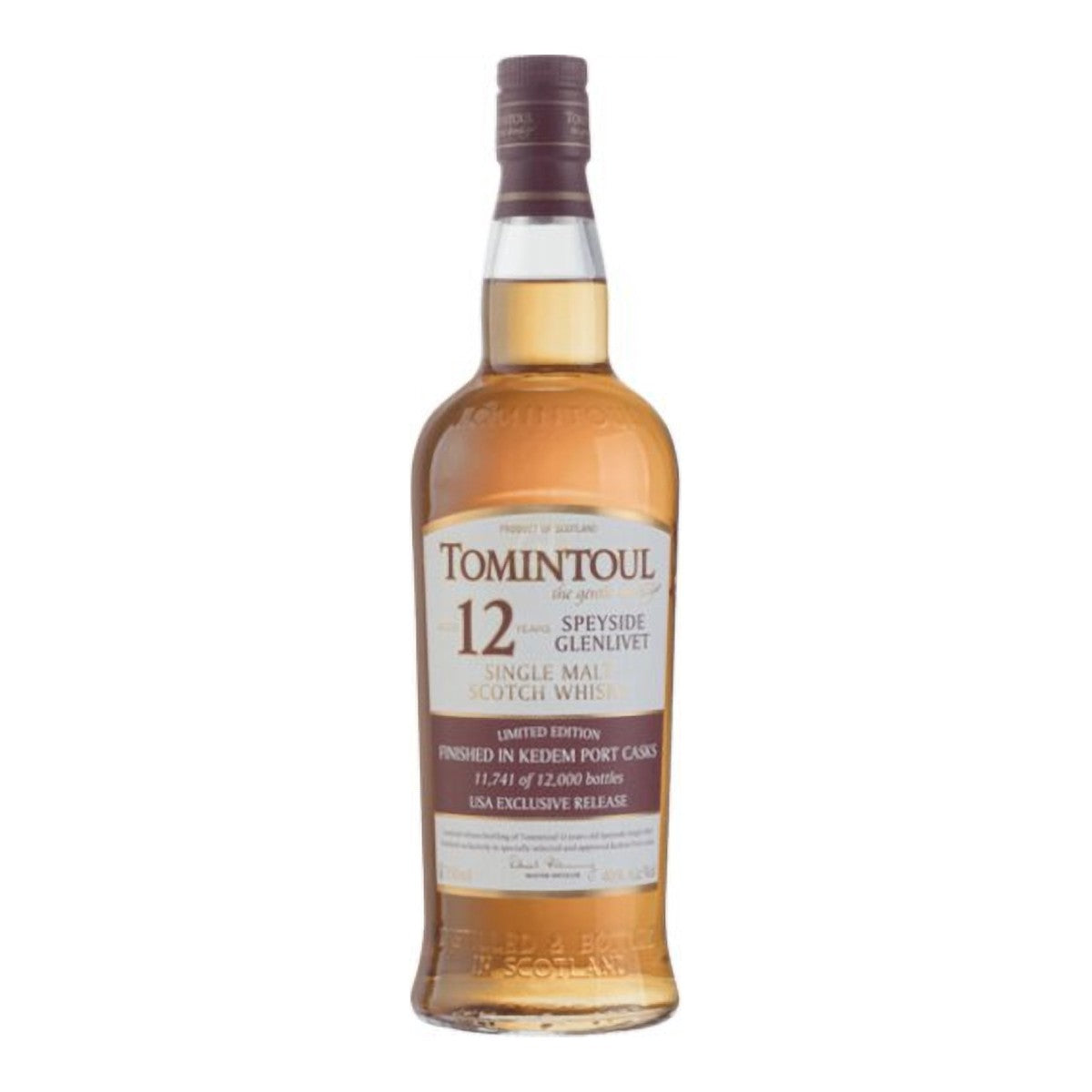 Tomintoul 12 Year Port Cask Finish Single Malt Scotch 750ml