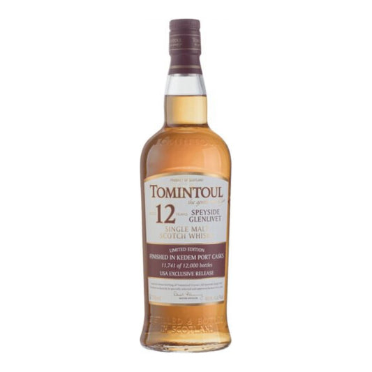 Tomintoul 12 Year Port Cask Finish Single Malt Scotch 750ml
