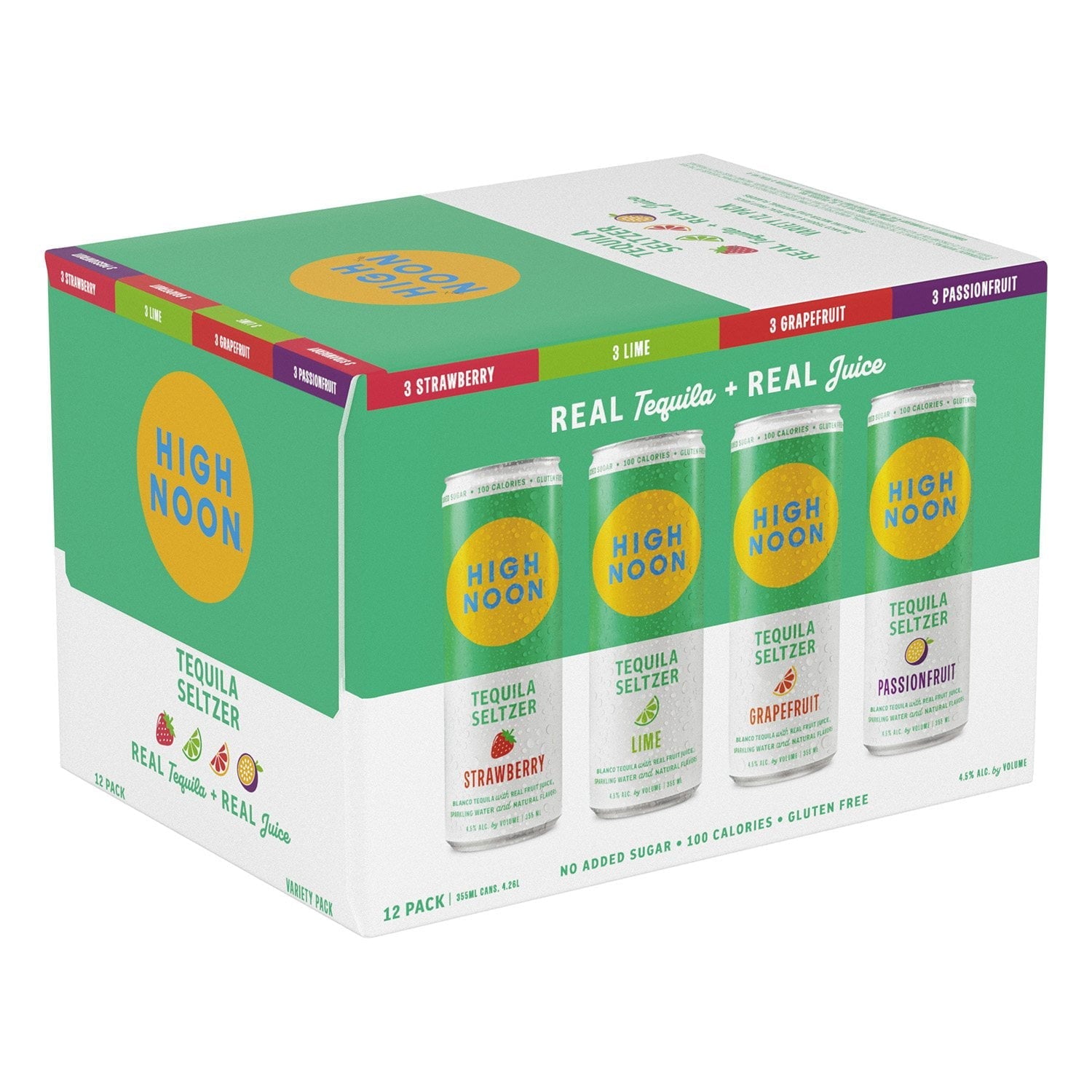 High Noon Mixed Tequila 12-Pack 355ml