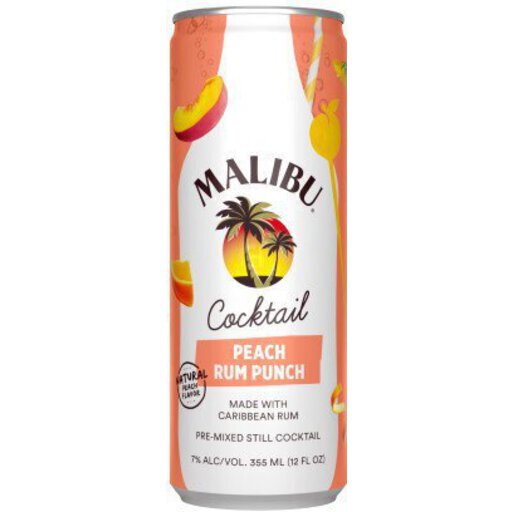 Malibu Peach Rum Punch 4x355ml