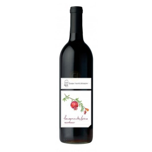 Saba Yair Pomegranate Semi-Sweet 750ml
