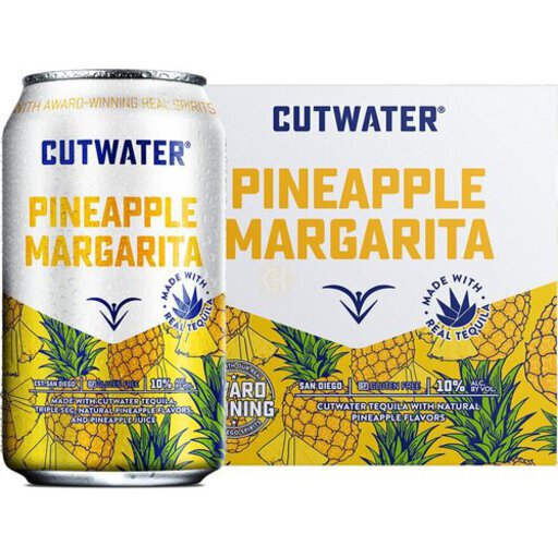 Cutwater Pineapple Margarita 4-Pack 355ml Cans