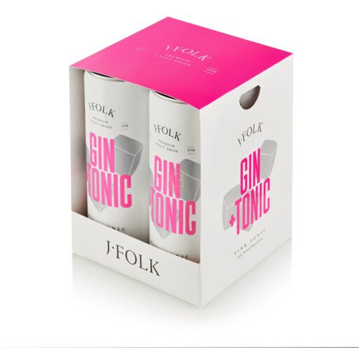 J. Folk Gin & Tonic 4-Pack 250ml