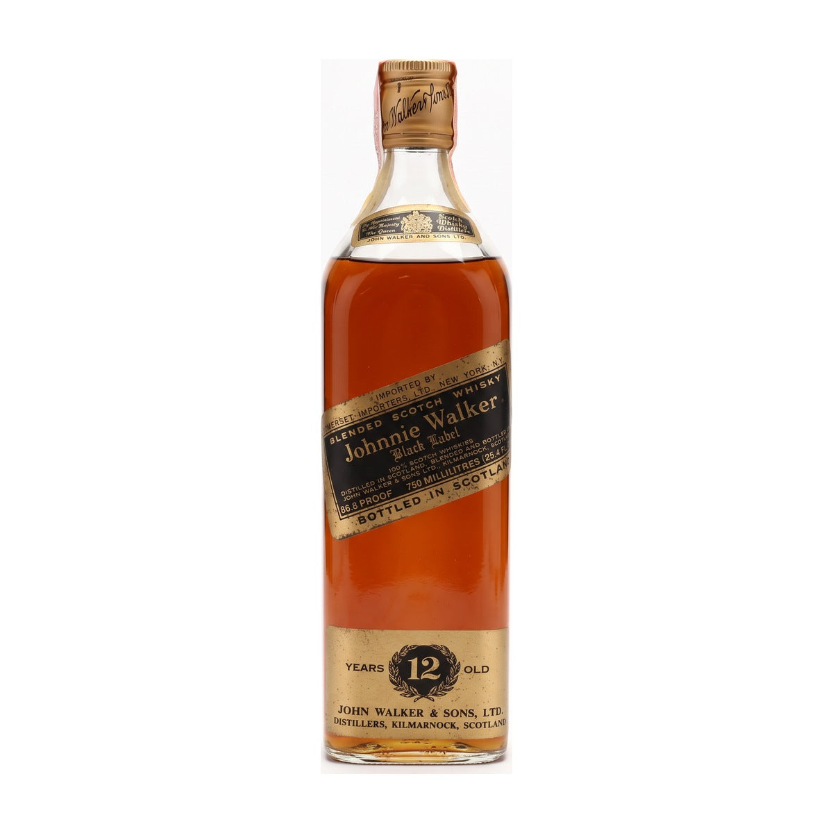 Johnnie Walker Black Label 12 Year Old Pre-1990s Bottling 750ml
