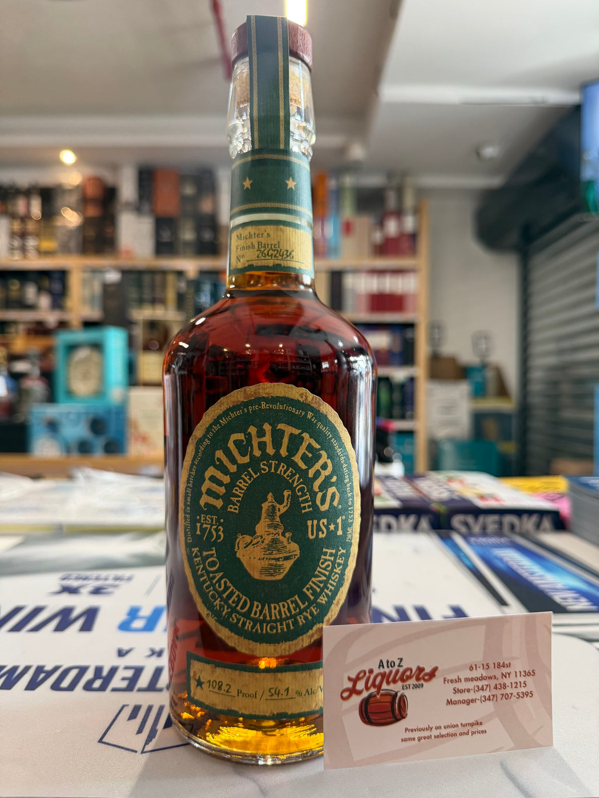 Michter's Toasted Barrel Finish Rye Barrel Strength 2026 750ml
