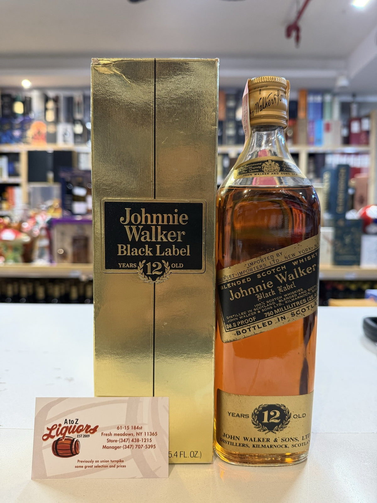 Johnnie Walker Black Label 12 Year Old Pre-1990s Bottling 750ml